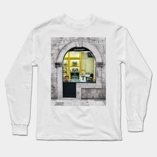 Shop Window on the Stradun, Dubrovnik Long Sleeve T-Shirt